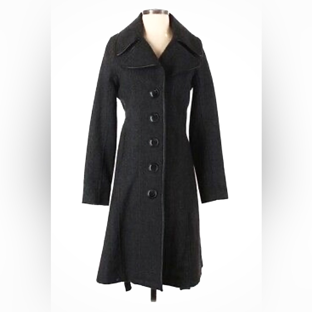 I. SPIEWAK & SONS Wool adjustable belted peacoat. In black. Size M. EUC!